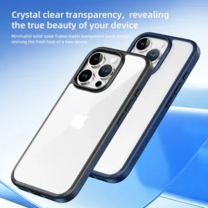 Durable Clear Bumper Case for iPhone 16 Models