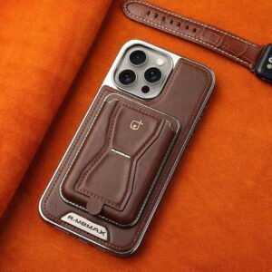 Leather Phone Case with Card Slot and MagSafe Compatibility