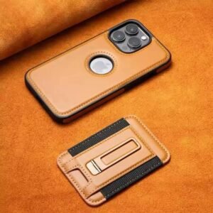 MagSafe Leather Case with Card Holder for iPhone Models
