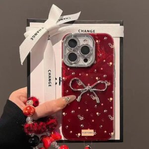 Butterfly Shell Case with Bowknot for iPhone Models