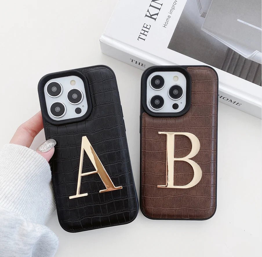 Crocodile Texture Leather Case for iPhone Models