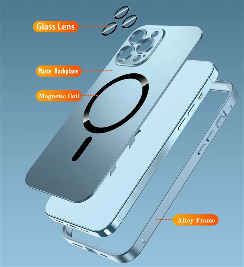 Durable Magnetic Case for iPhone Models 1