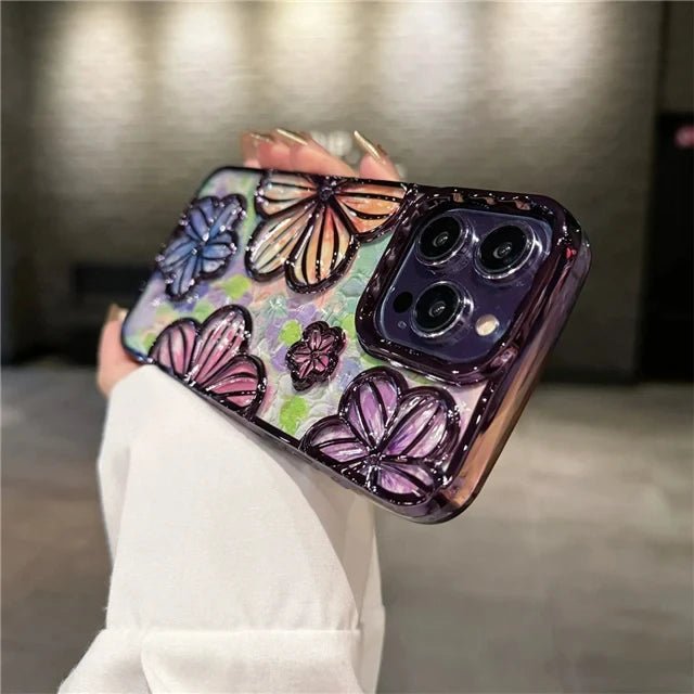 Floral Pattern iPhone Case with Drop Protection 10