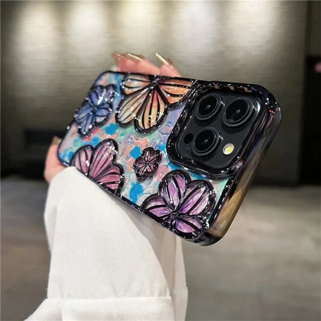 Floral Pattern iPhone Case with Drop Protection 11
