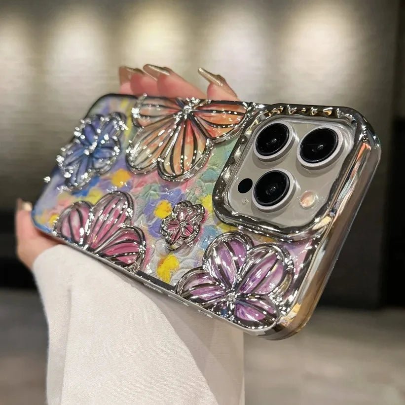 Floral Pattern iPhone Case with Drop Protection 3