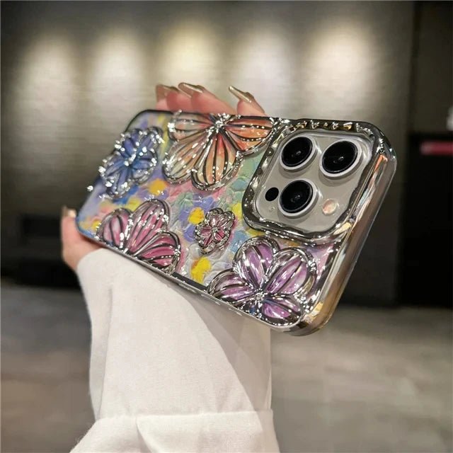 Floral Pattern iPhone Case with Drop Protection 6