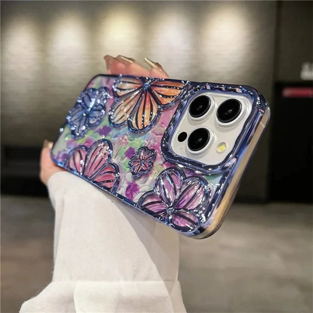 Floral Pattern iPhone Case with Drop Protection 9