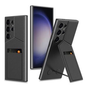 GKK Sleek Leather Card Holder for Samsung Phones