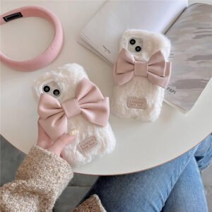 iPhone Plush Bow Shockproof Stylish Case price in Bangladesh