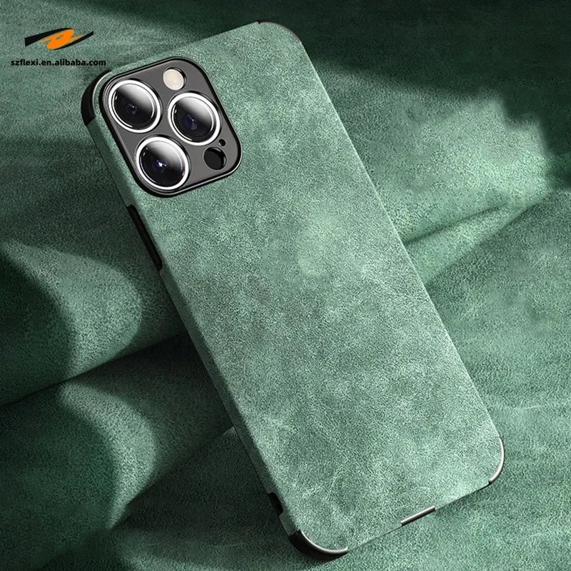 Lambskin Leather Case for Various iPhone Models 8