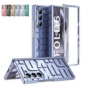Luxury Clear Hinge Case with Glass Protector for Samsung Galaxy price in Bangladesh