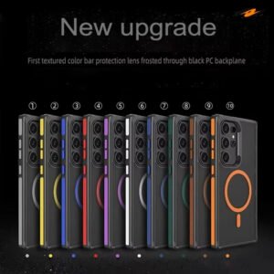 Magnetic Slim Case for Samsung Galaxy with Shockproof Matte Finish