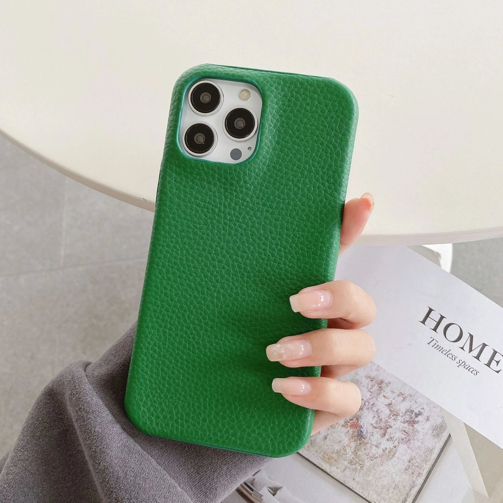 Personalized Leather Phone Case for iPhone Models 12