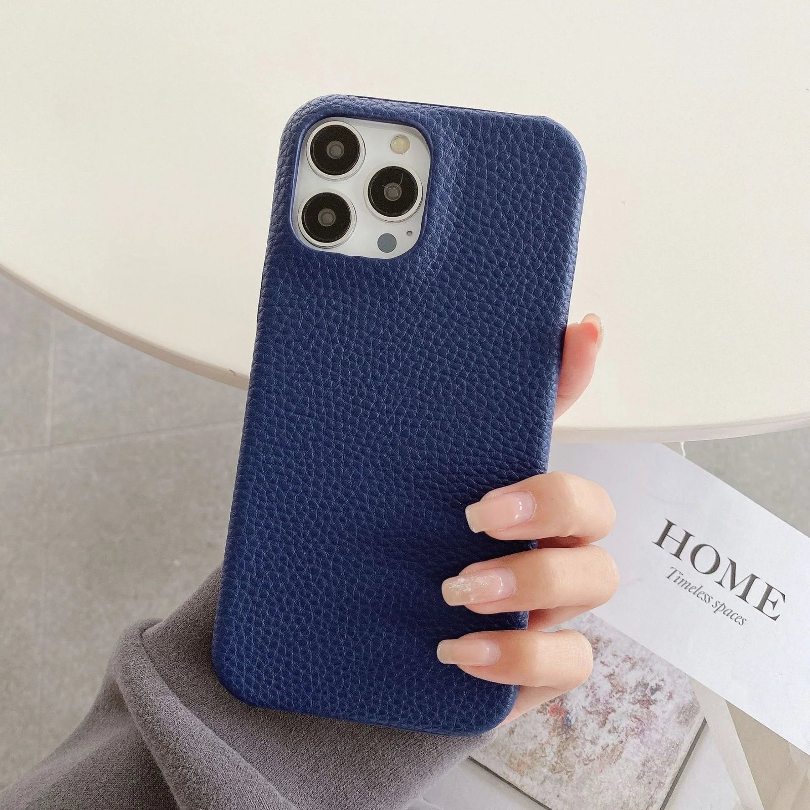 Personalized Leather Phone Case for iPhone Models 30