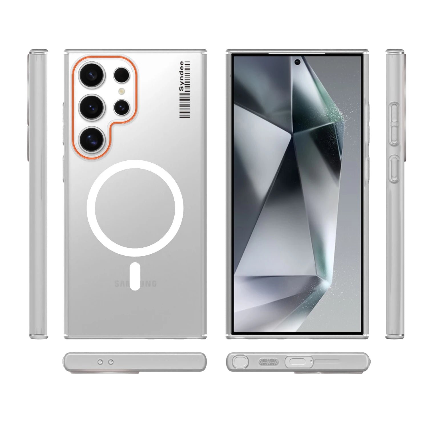 Samsung Clear Matte Magnetic Phone Cover 3