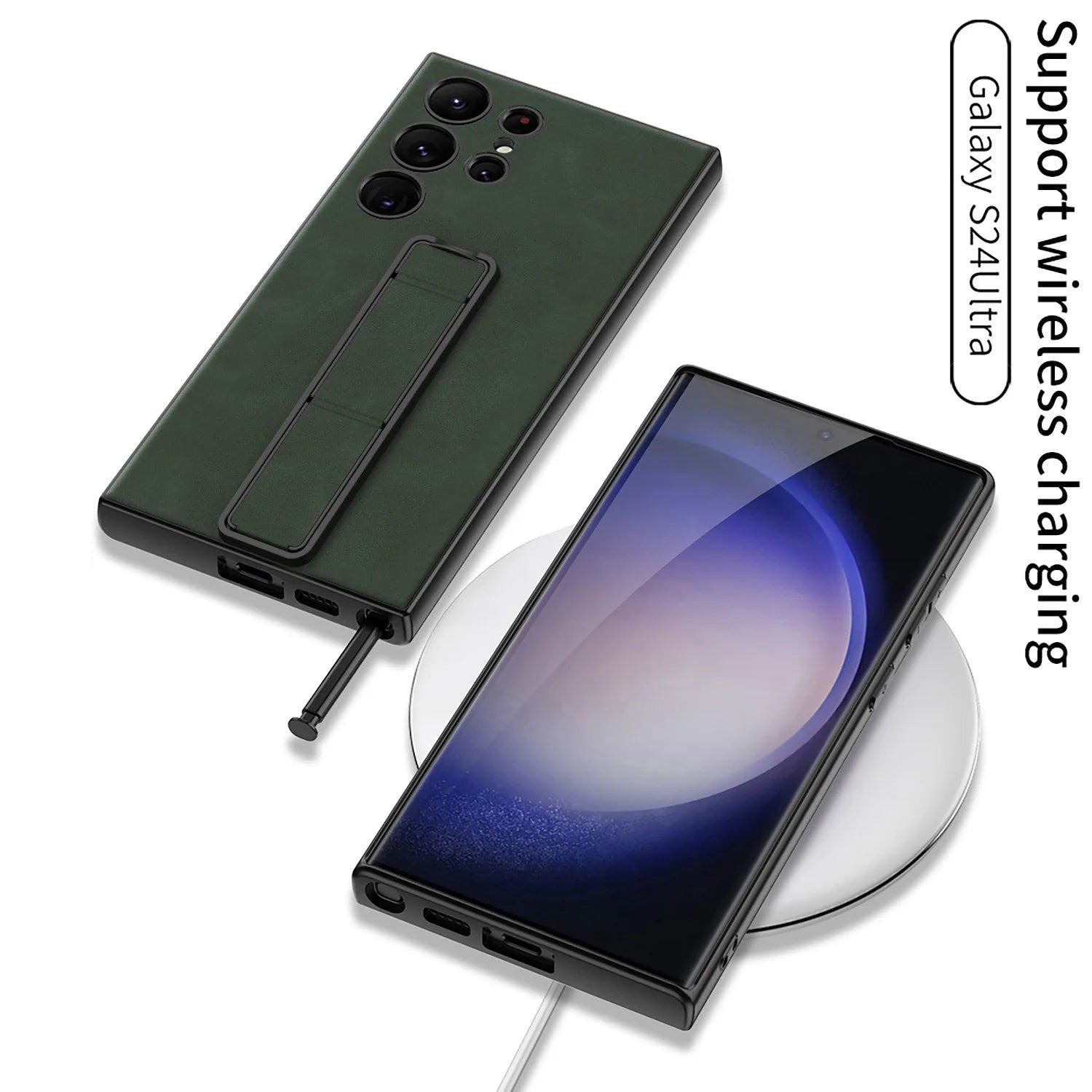 Samsung Galaxy Leather Case with Stand and Shock Protection 5