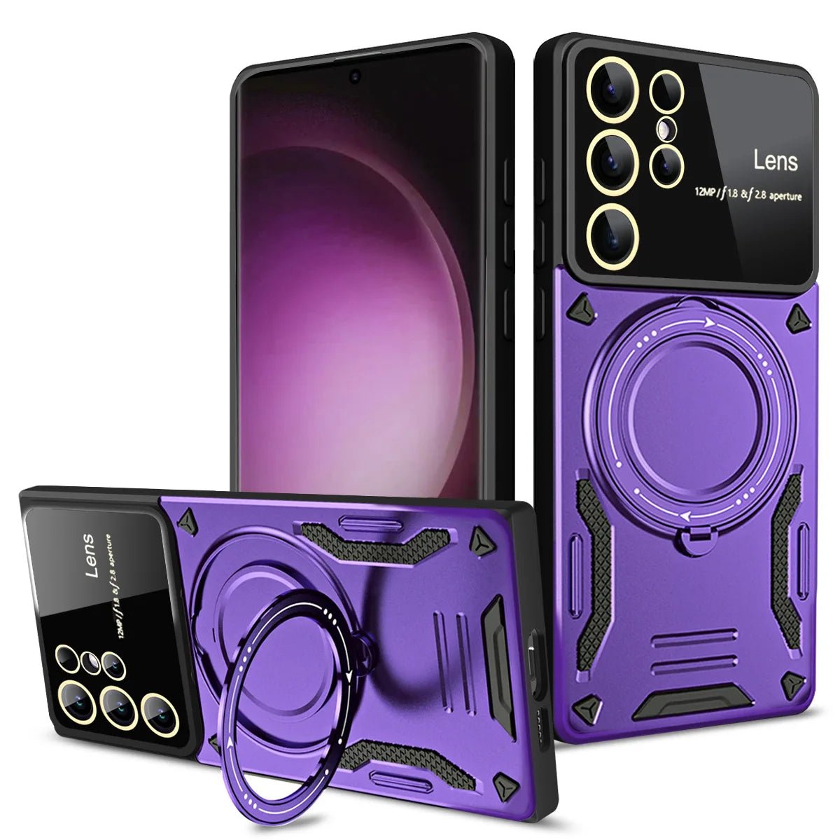 Magnetic Shockproof Ring Case for Samsung Smartphones 9