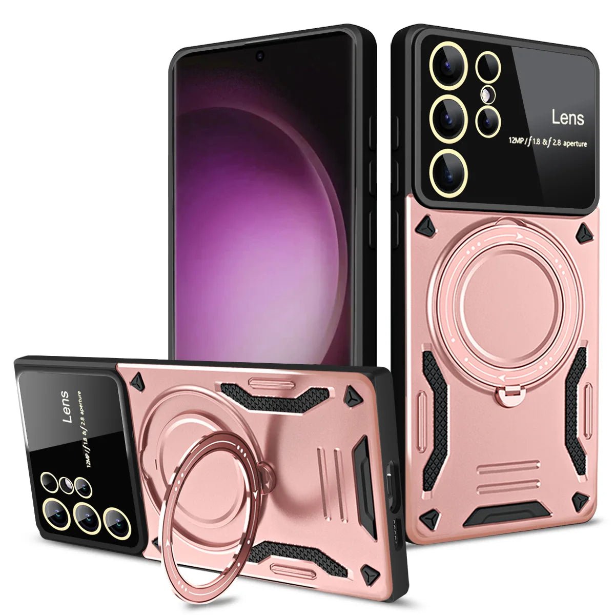 Magnetic Shockproof Ring Case for Samsung Smartphones 10