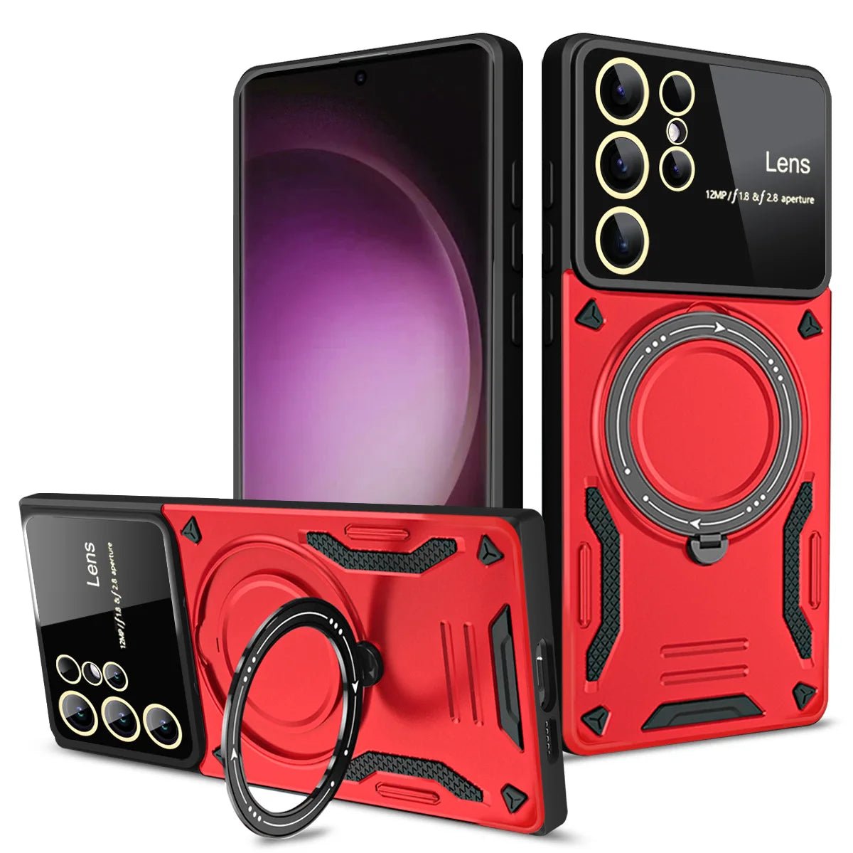 Magnetic Shockproof Ring Case for Samsung Smartphones 11