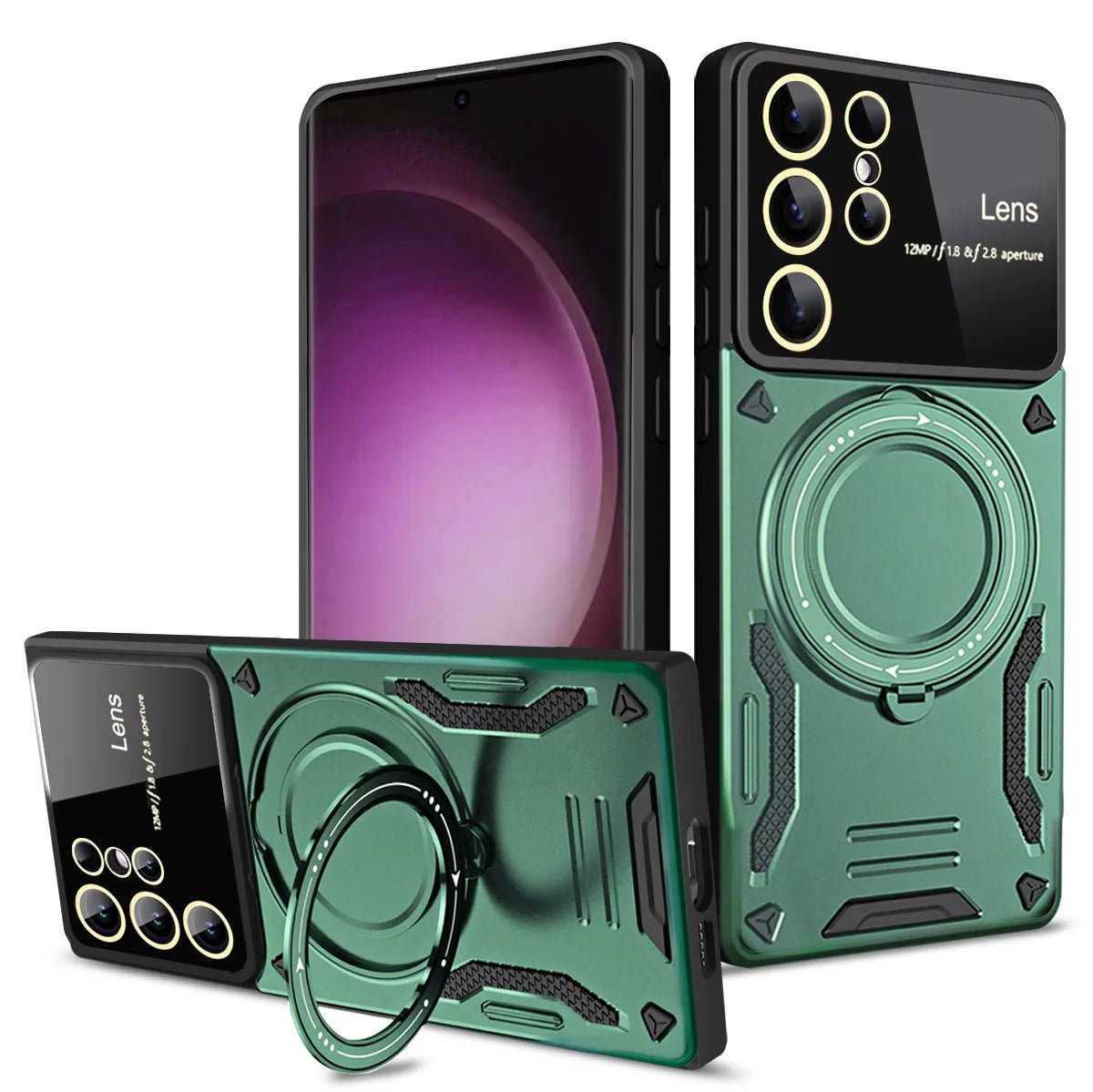 Magnetic Shockproof Ring Case for Samsung Smartphones 8