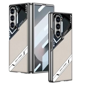 Samsung Z Fold 5 Leather Case with Hinge Guard 7