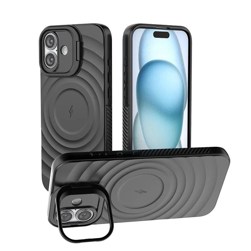 TPU Shock-Resistant Case with Stand for iPhone Models 6