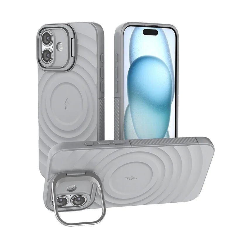 TPU Shock-Resistant Case with Stand for iPhone Models 8