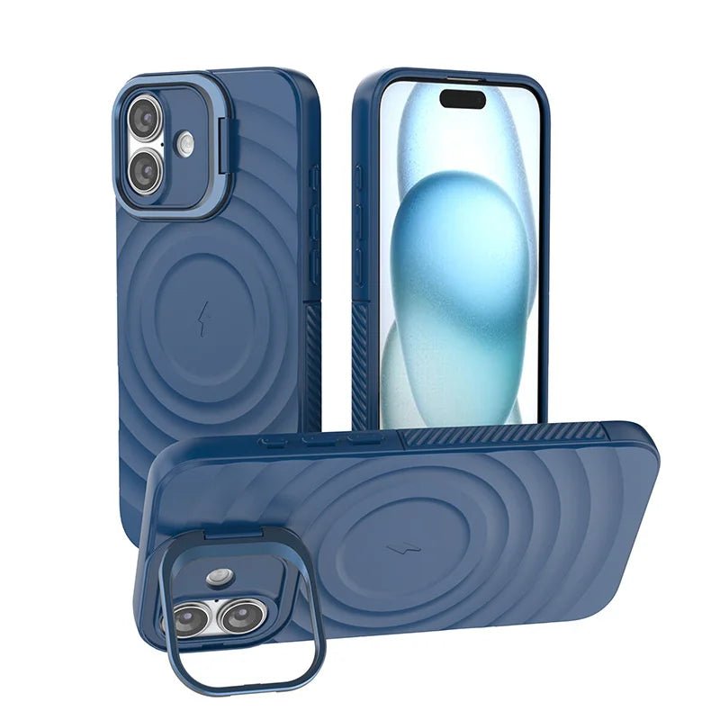 TPU Shock-Resistant Case with Stand for iPhone Models 9