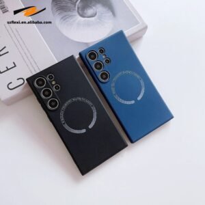 Silicone Magnetic Case for Samsung Galaxy with Wireless Charging
