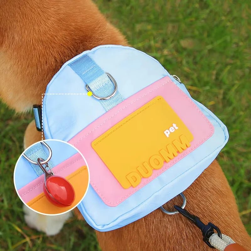 Custom Logo Dog Treat Training Backpack with Leash Pocket 4