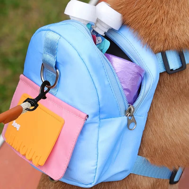 Custom Logo Dog Treat Training Backpack with Leash Pocket 5