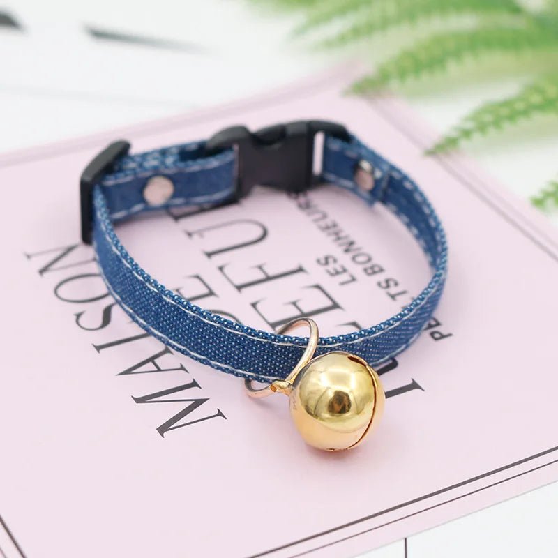 Cute Cat & Dog Collar with Bell - Japanese Cartoon Design 16