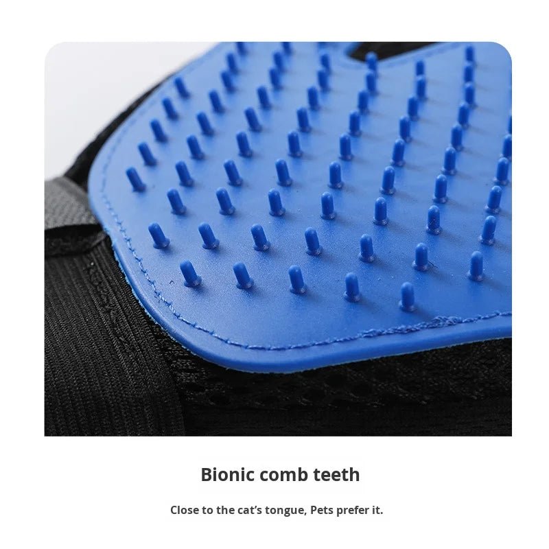 Pet Hair Removal Gloves & Bath Comb for Cats & Dogs 2