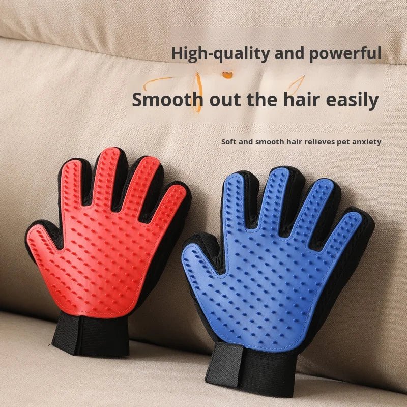 Pet Hair Removal Gloves & Bath Comb for Cats & Dogs 3