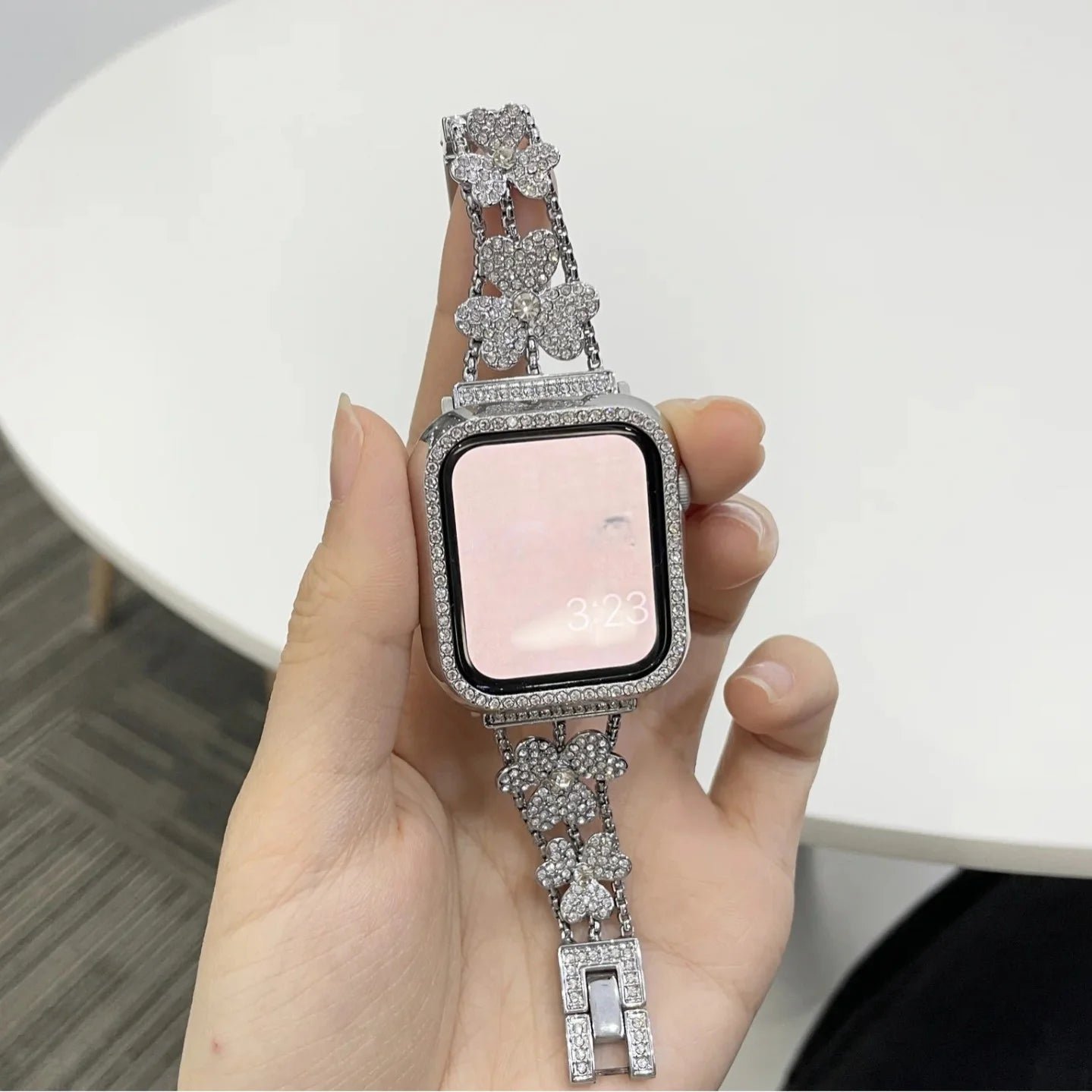 Diamond Strap Watch Case & Band for Apple Watch 41mm/45mm Series 8/7/6 3