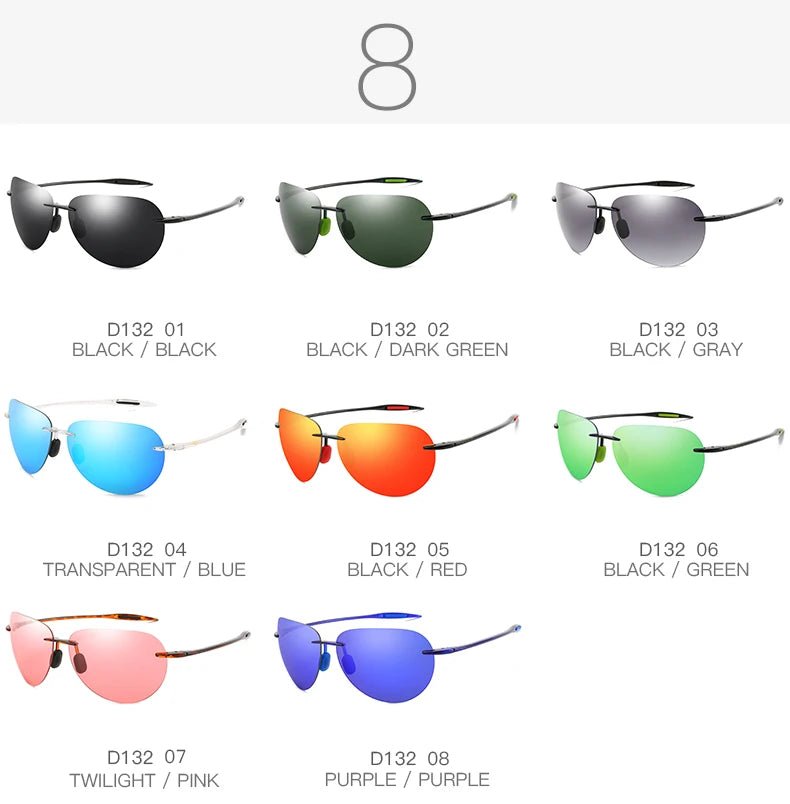 DUBERY Heart-Shaped Polarized Sunglasses Unisex 1