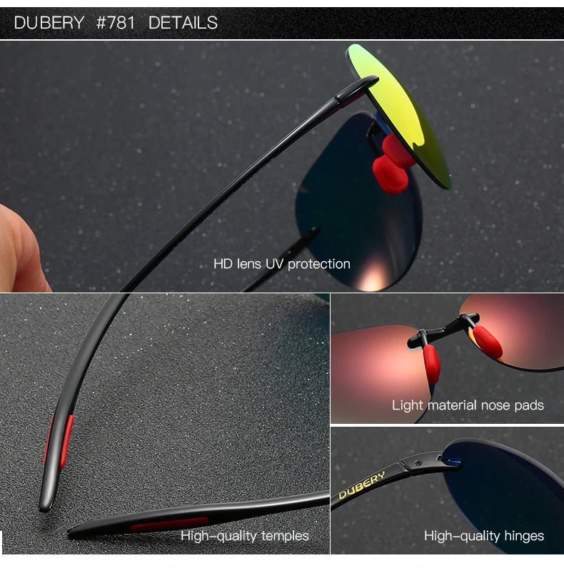 DUBERY Heart-Shaped Polarized Sunglasses Unisex 2