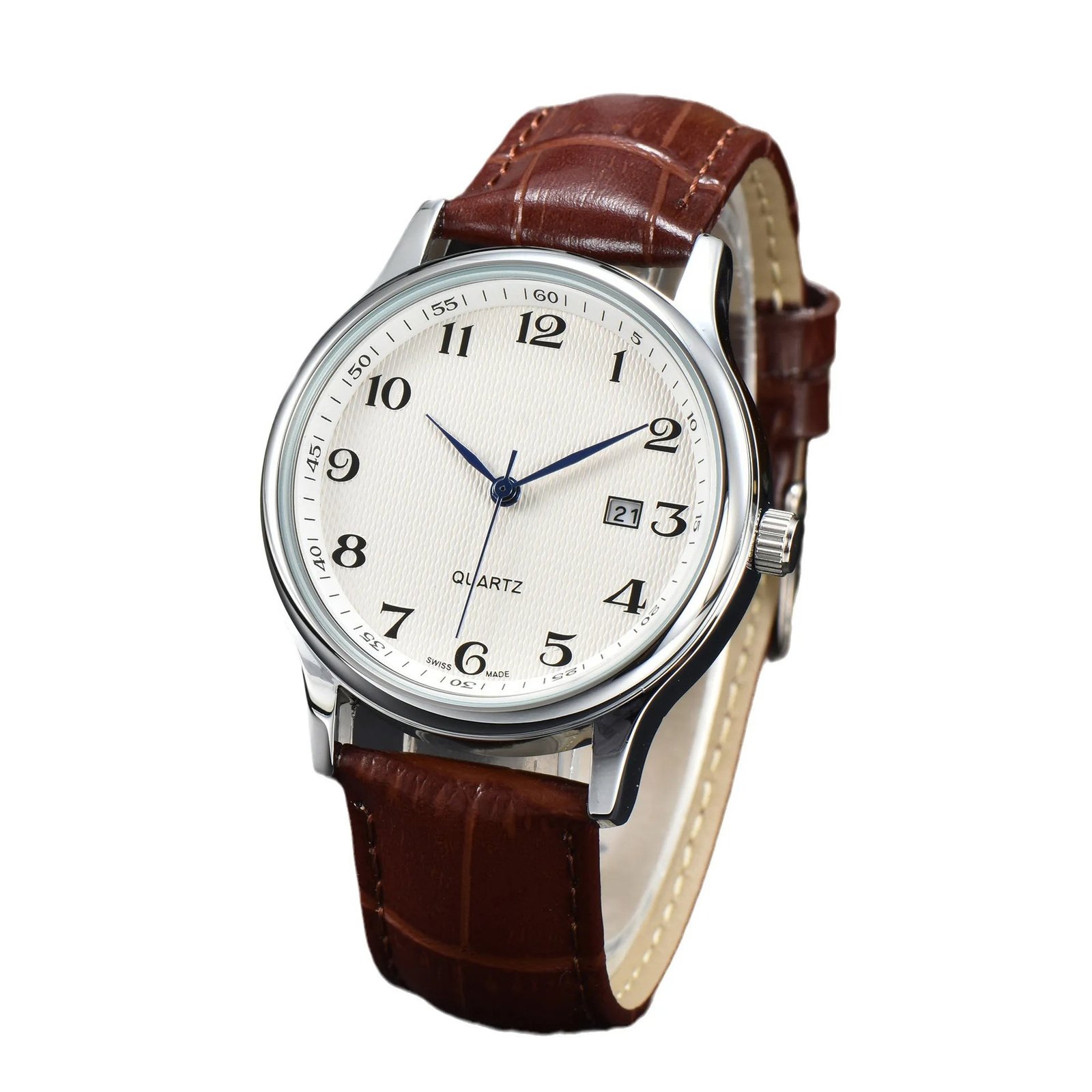 Men's Luxury Mechanical Watch with Leather Strap 11