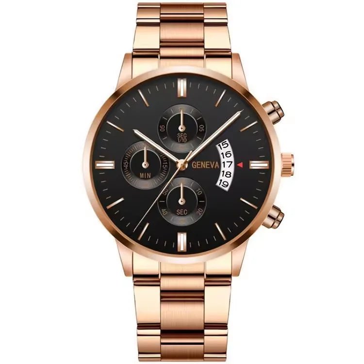 Men's Luxury Quartz Watch with Multifunctional Calendar 2024 1