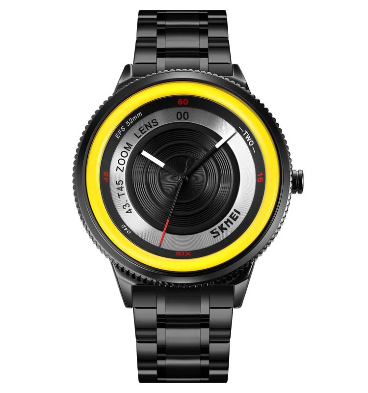 Men's Luxury Waterproof Quartz Watch with Wheel Design 7