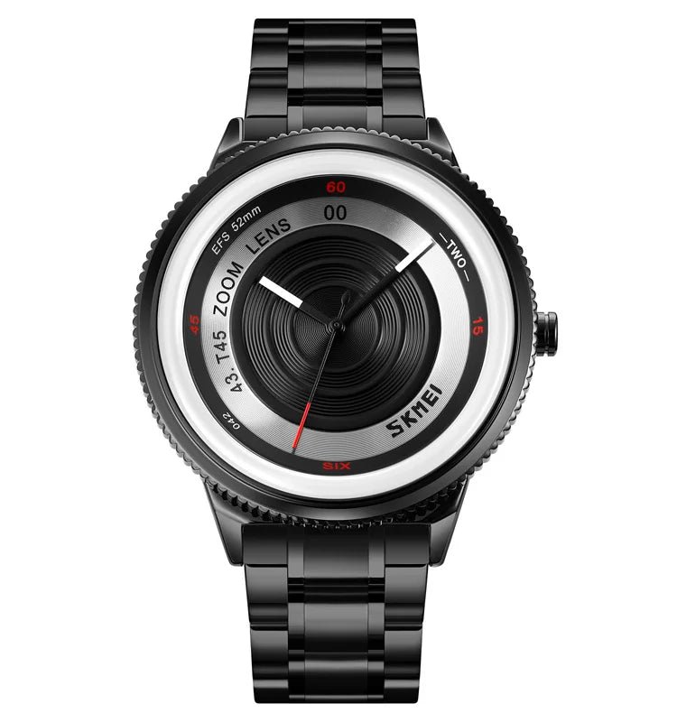 Men's Luxury Waterproof Quartz Watch with Wheel Design 8