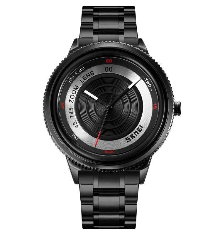 Men's Luxury Waterproof Quartz Watch with Wheel Design 9