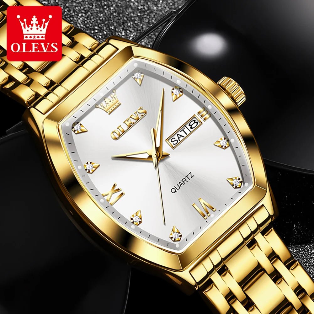 OLEVS Men's Waterproof Luxury Quartz Watch with Calendar 1