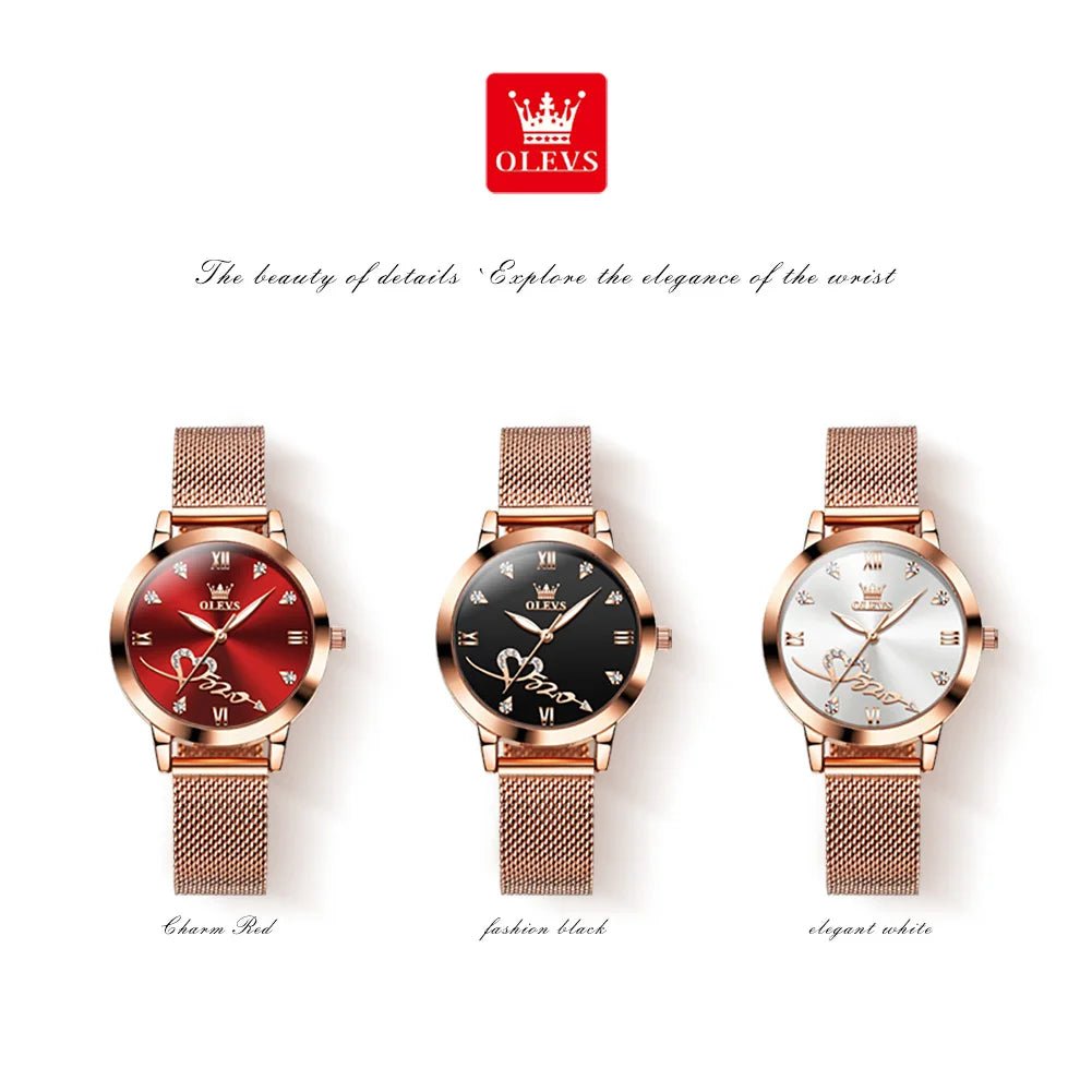 OLEVS Women's Luxury Waterproof Quartz Watch 4
