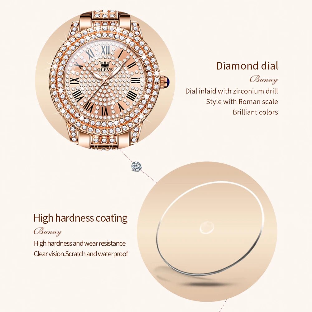 OLEVS Women's Quartz Bracelet Watch 3