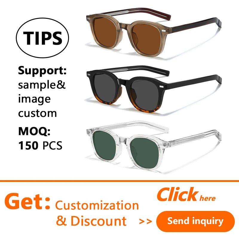 Polarized TR90 Frame Round Sunglasses UV400 Unisex 1