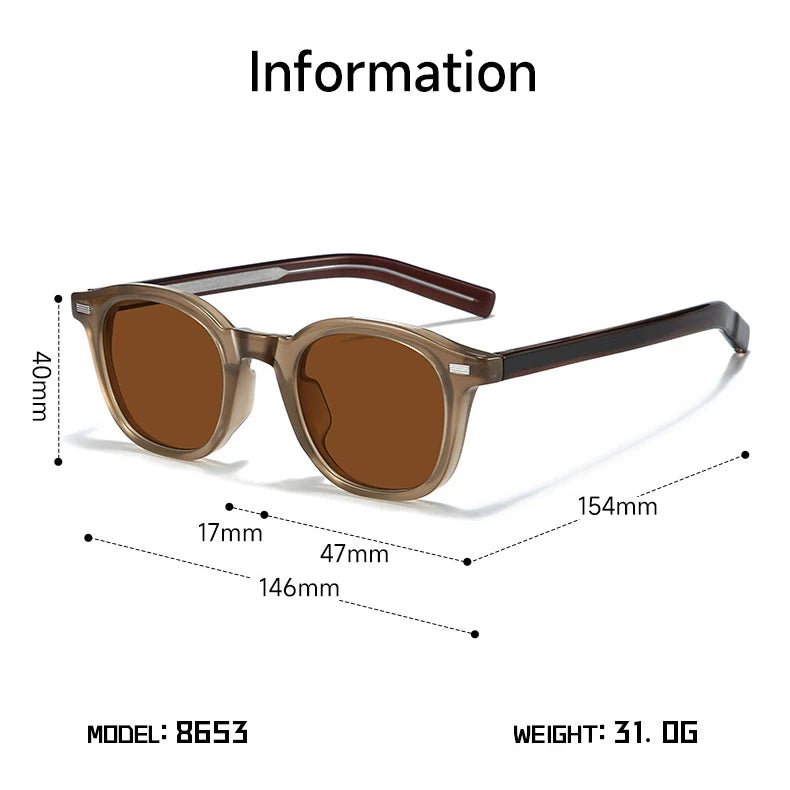 Polarized TR90 Frame Round Sunglasses UV400 Unisex 2