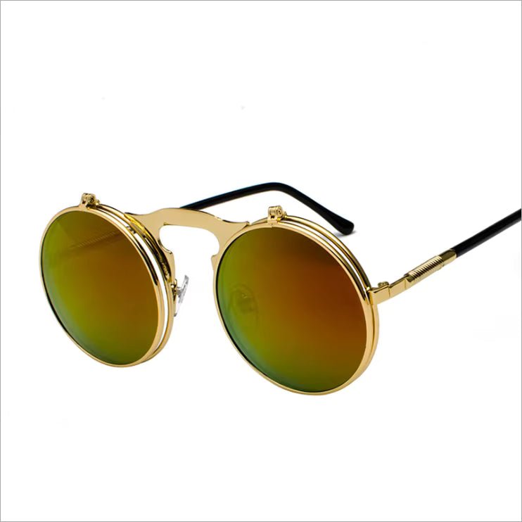Steampunk Metal Circle Sunglasses for Men & Women 4