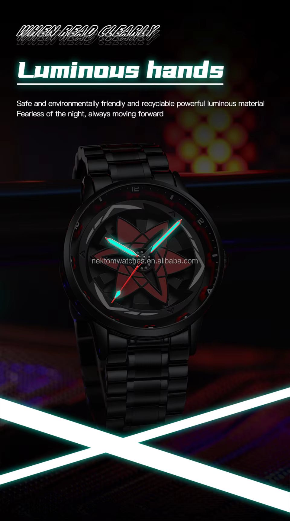 Uchiha Sharingan Watch – 360° Rotating Anime Quartz Timepiece 5