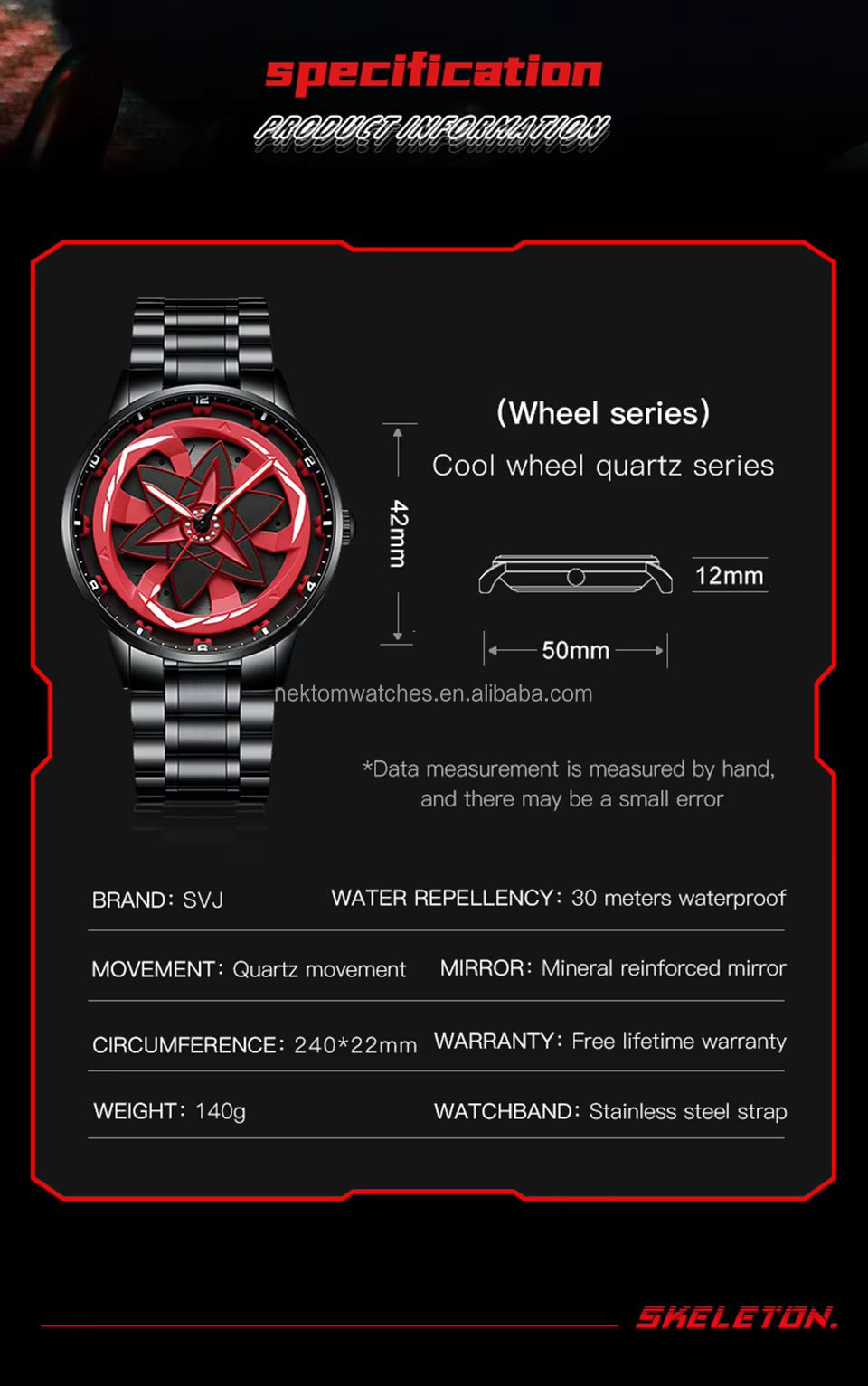 Uchiha Sharingan Watch – 360° Rotating Anime Quartz Timepiece 7